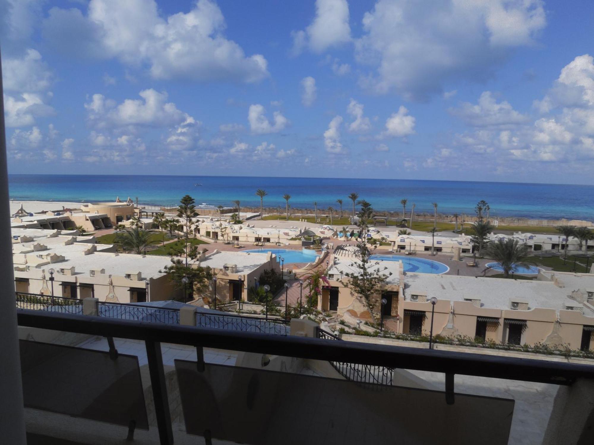 Borg El Arab Beach Resort Eksteriør billede View of the beach from the hotel