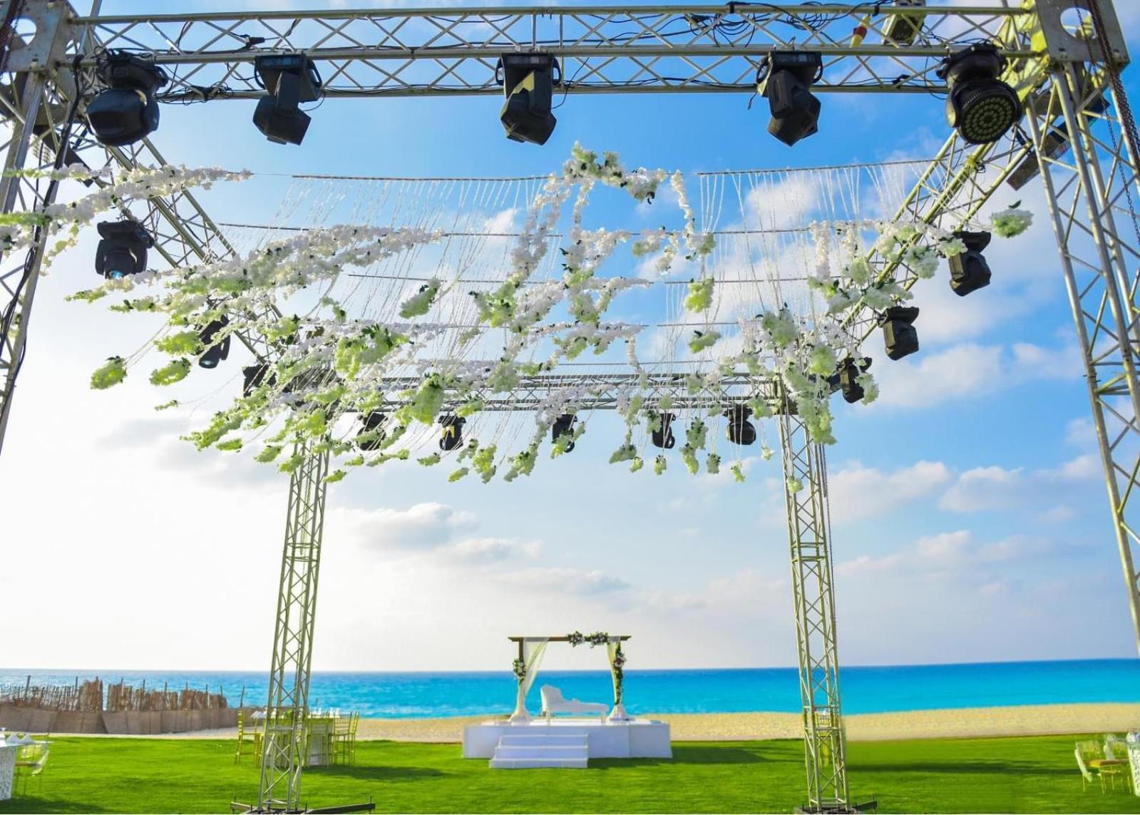 Borg El Arab Beach Resort Eksteriør billede A wedding canopy