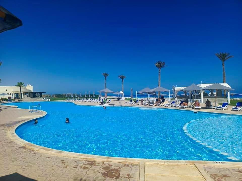 Borg El Arab Beach Resort Eksteriør billede A swimming pool at a resort in Egypt